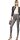 Legging Zolfo platzierter Fotodruck schmale Leggings Jeans Karo Optik