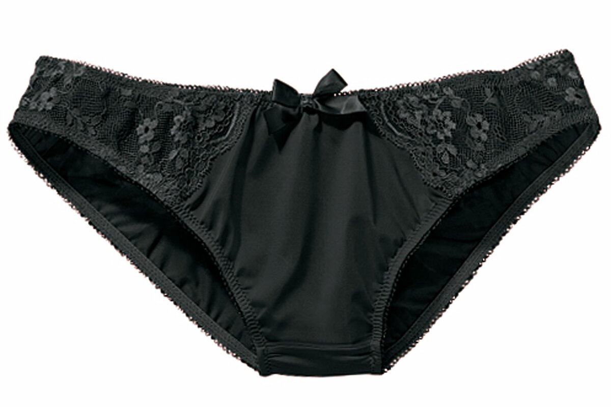 Lascana Damen Slip – Mit Zarter Spitze Vorne, Bequemer Microfaser Hinten & Baumwollzwickel
