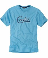 Herren T-Shirt kurzarm Rundhals Ceceba Logo Druck Baumwolle Jersey Fitness