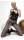 Viola Feinstrumpfhose 20DEN Straps-Optik silberfarbenes Muster Lurex