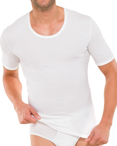 Schiesser Cotton Essentials Herren Feinripp Shirt 1/2 Arm aus 100% Baumwolle