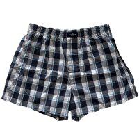 Woven Boxer Shorts Web-Boxer mit Eingriff Kariert Baumwolle