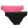 Emporio Armani Woman Minislip Brief 2Pack silberfarbener Logo-Schriftzug am Bund