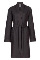 Unisex Bademantel Kimono 100 cm lang Taubert Thalasso reine Baumwolle Pique