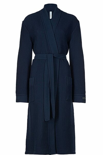 Bademantel leicht saugf&auml;hig Kimono 120 cm Taubert Spa Thalasso Baumwolle Pique