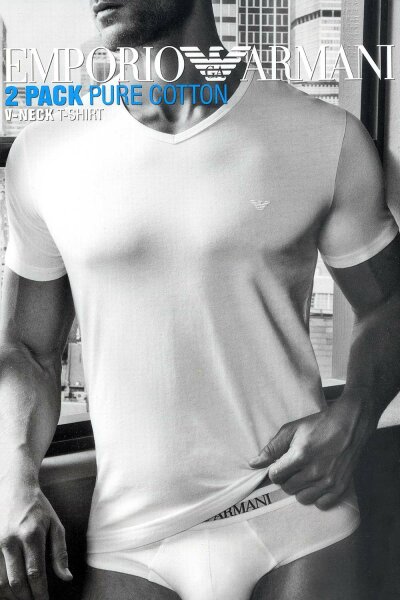 CC722 Herren T-Shirt V-Neck kurzarm Baumwolle Jersey Mehrst&uuml;ckpackung