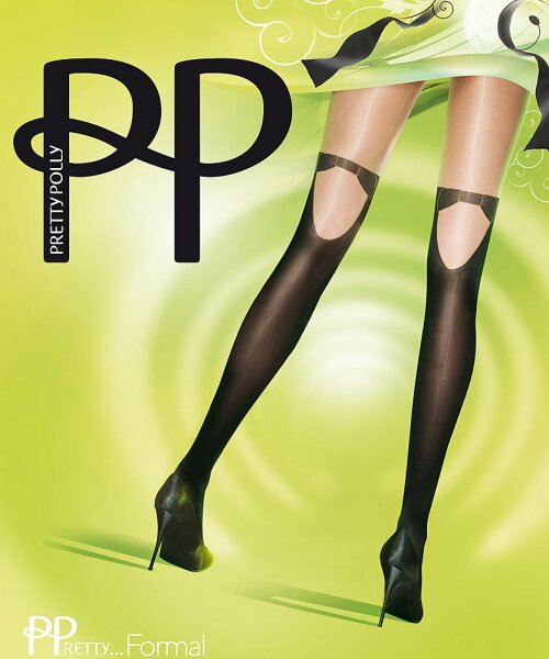 Pretty Polly Fashion Strumpfhose Overknee-Optik Mock Hold Up Tights