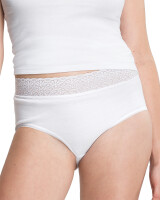 Damen Taillenslip mit Spitze Slip 100% Baumwolle