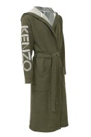 Kenzo K Logo Bademantel Morgenmantel mit Kapuze Logoprint...