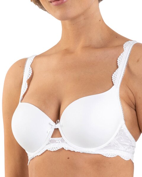 Dirndl BH mit B&uuml;gel und gepolsterten Softcups weiss (100) 75A