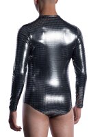 Pullover Body Silber Metallic gl&auml;nzend, Serie M2058