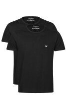EA Emporio Armani T-Shirt 2P kurzer Arm Rundhals Stretch Cotton CC717
