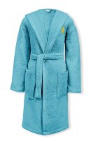 Bademantell mit Polo Stickerei und Kapuze