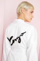 Signe Bademantel Peignoir Kimono Stil Morgenmantel aus...