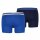 Placed Logo Boxer 4er Pack Herren Boxerslip l&auml;ngeres Bein Cotton Stretch