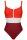 Contrast Badeanzug Color Blocking Dessin Medium Support wattierte Cups