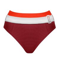 Contrast Bikini Slip Retro-Stil mit G&uuml;rtel-Detail...