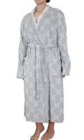 Classic Cornflower Velour Bademantel mit Schalkragen