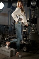 Legging Sit-Com schmale Leggings platzierter Fotodruck...