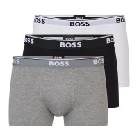 BOSS Trunk 3P Power Herren Unterhosen Baumwoll Stretch Short kurzes Bein