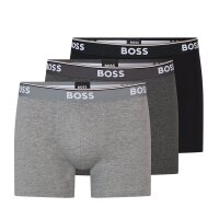 BOSS Boxer Brief 3P Power Herren Unterhosen l&auml;ngeres Bein Baumwoll Stretch