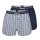 BOSS NOS Boxer EW 2P Herren Boxershorts Woven Boxer Pyjamahose kurz