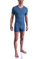 RED1601 Coolbody Herren 2-Wege-Zipper Kurzarm Baumwoll-Stretch