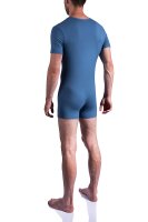 RED1601 Coolbody Herren 2-Wege-Zipper Kurzarm Baumwoll-Stretch