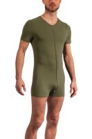 RED1601 Coolbody Herren 2-Wege-Zipper Kurzarm Baumwoll-Stretch