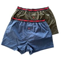 Web-Boxer mit Eingriff  Woven Boxer Twin Pack