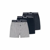 Web-Boxer 3er Pack Woven Boxer Pyjama Shorts legerer Schnitt