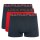 Herren Unterhosen 3er Pack Boxer Trunk Stretchbaumwolle mit Logobund