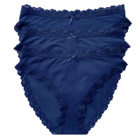 Damen Slips Cosy Modal Jersey Stretch Spitze Nina von C.3er Pack Jazzpant