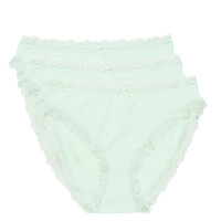 Damen Slips Cosy Modal Jersey Stretch Spitze Nina von C.3er Pack Jazzpant