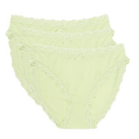 Damen Slips Cosy Modal Jersey Stretch Spitze Nina von C.3er Pack Jazzpant