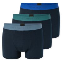 Herren Shorts 3er Pack Organic Cotton Schiesser 95/5 Stretch Baumwolle Unterhose