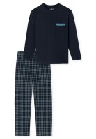 Herren Schlafanzug lang Pyjama Bio Baumwolle Jersey auch Langgr&ouml;&szlig;en