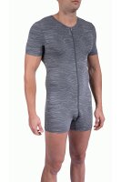 RED2313 Coolbody Herren Body 2-Wege-Zipper Kurzarm Mikrofaser