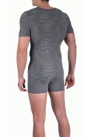 RED2313 Coolbody Herren Body 2-Wege-Zipper Kurzarm...