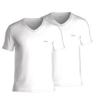 Herren T-Shirt V-Neck Kurzarm Logostickerei 2er Pack BOSS Pure Cotton