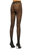 Wolford Leo Tights Damen Strumpfhose 20 DEN Animal Print eingestrickter Bund