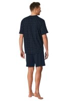 Schiesser Herren Schlafanzug kurz Pyjama Set Comfort Essentials reine Baumwolle