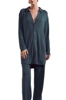 Nightdress Valentina Langarm Nachthemd 90 cm Knopfleiste Modal Jersey