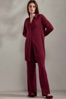 Nightdress Valentina Langarm Nachthemd 90 cm Knopfleiste Modal Jersey