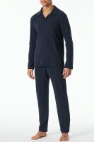 Selected Premium Herren Schlafanzug lang Polokragen...