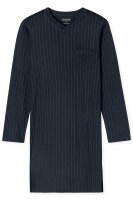 Fine Interlock Herren Nachthemd Schlafshirt Langarm...