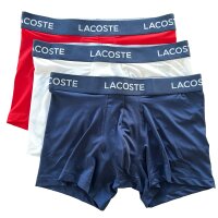 Mikrofaser Unterhosen 3er Pack Trunk Lacoste Schriftzug Bund Sport adapted