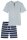 Schlafanzug kurz Shorty Casual Nightwear Organic Cotton