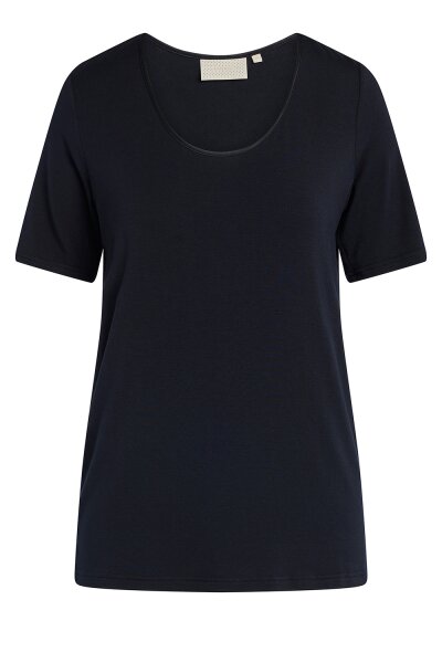 Damen Shirt Rundhals Julot Uni Top kurzarm Modal Stretch Jersey
