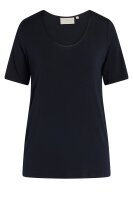 Damen Shirt Rundhals Julot Uni Top kurzarm Modal Stretch...